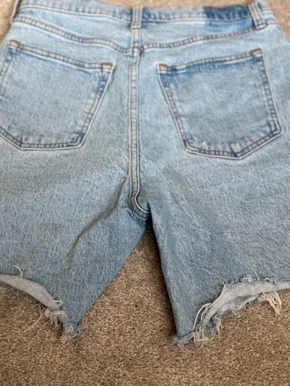 Abercrombie & Fitch 7in Inseam Dad Short High-Rise Light Wash Size W29/8 Denim - Picture 7 of 7